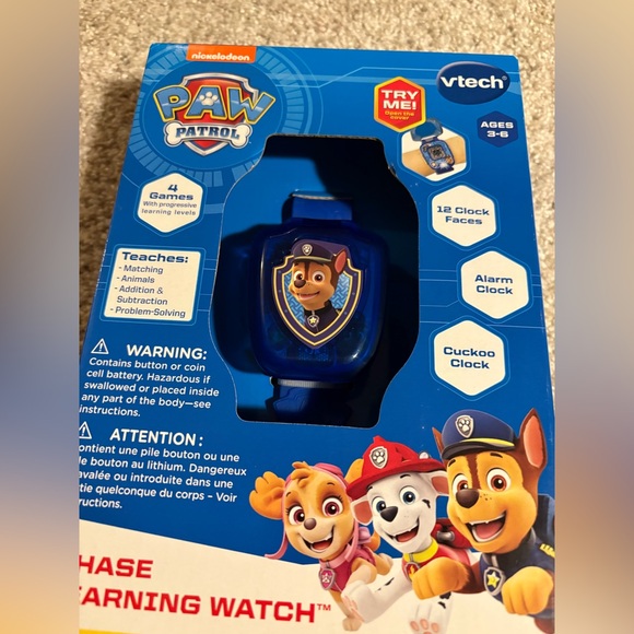 New VTech PAW Patrol Chase Learning Watch Toddler Watch - Picture 4 of 12